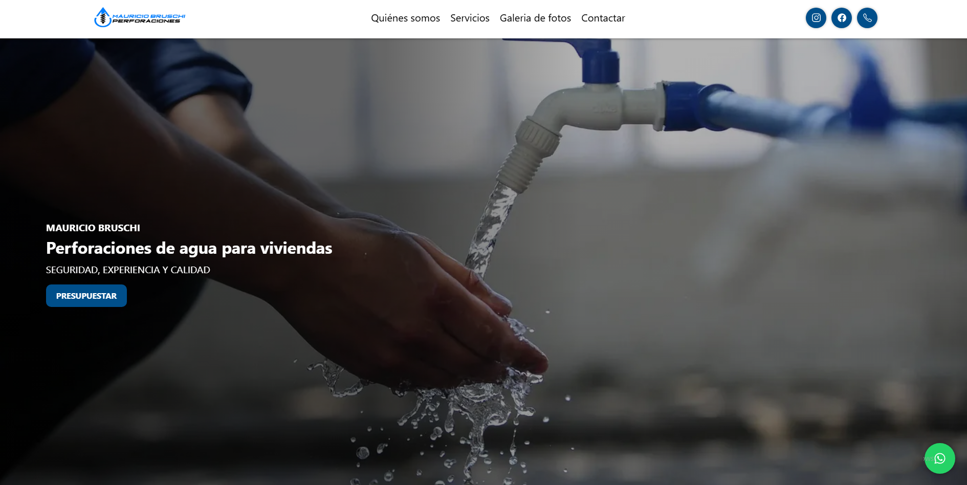 Web para clínicas perforadoras de agua